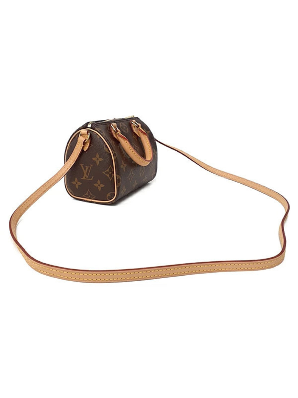 Louis Vuitton Shoulder Speedy Monogram Bag Brown